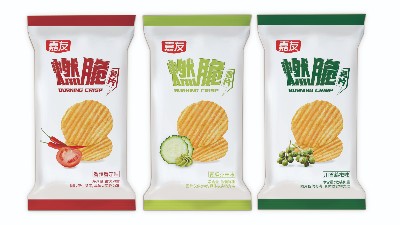 彩乐园食物燃脆薯片上市，进军时尚康健新“食”界